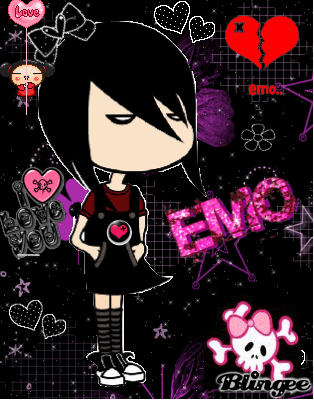 pucca emo Picture #105739408 | Blingee.