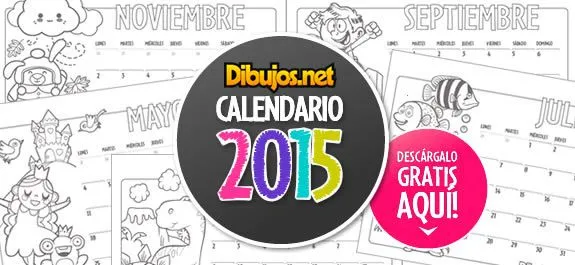 Ya puedes descargar el calendario infantil 2015 para colorear de ...