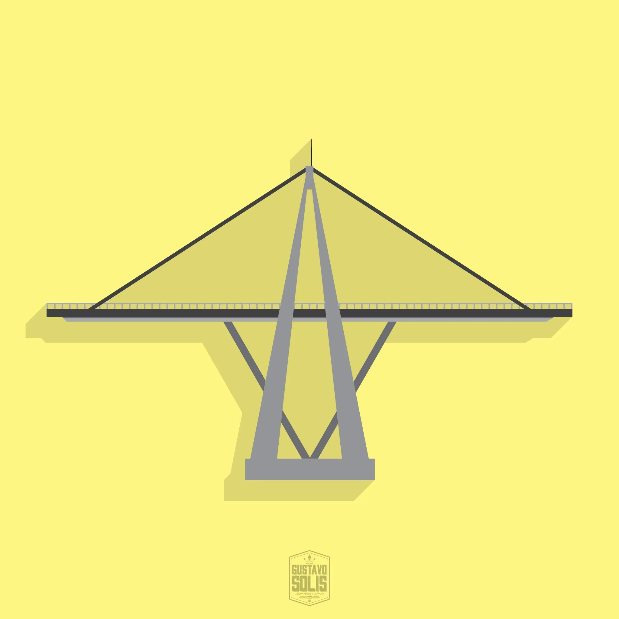 Puente General Rafael Urdaneta - Ilustración realizada para una guía  turística de la ciudad de Maracaibo - Venezuela… | Branding design,  Illustration design, Design