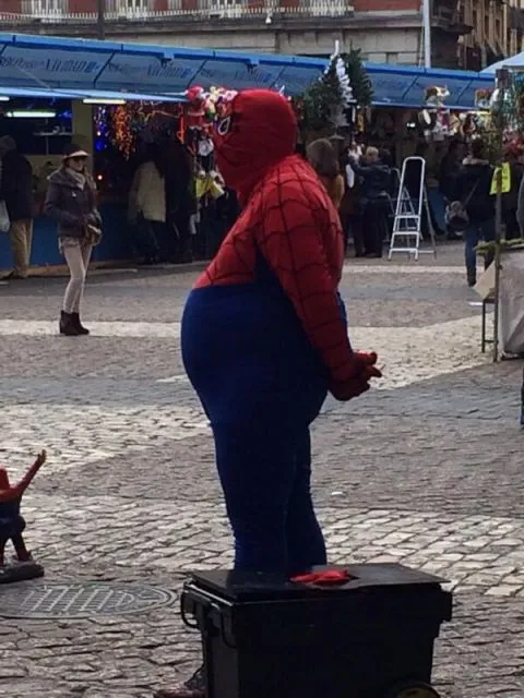 Puerta del Sol: Spiderman, gordo | Qué.es