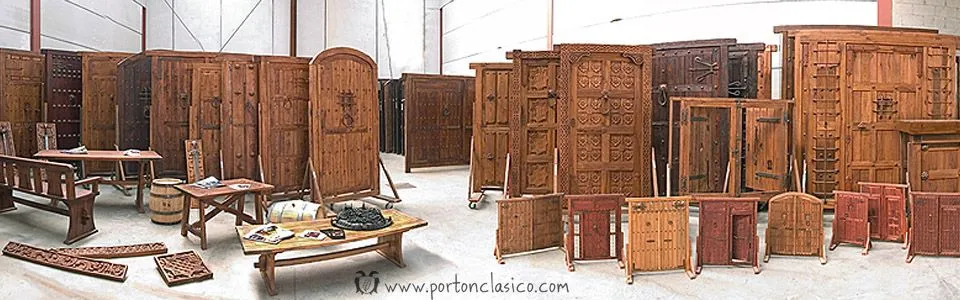 Puertas de Madera y Portones rústicos - Portón Clásico