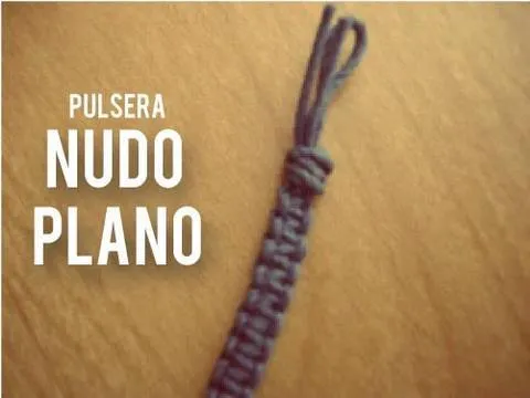 Pulsera Macrame: nudo cuadrado - YouTube