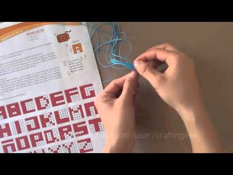 Como hacer pulsera con nombre facil pulsera de hilo YouTube - YouTube
