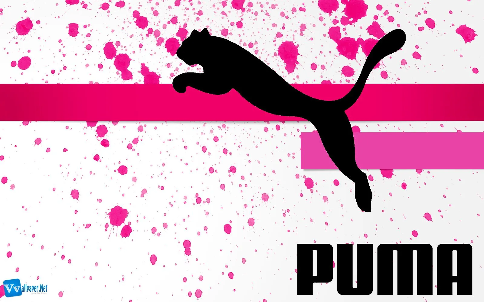Puma Logo Original Brand Design Paint Splash Wallpaper Puma Logo Original Brand Design Paint Splash Wallpaper