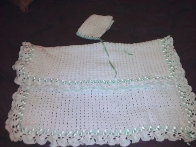 Puntillas para mantas de bebé al crochet - Imagui