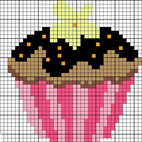 Patrones en punto de cruz cupcakes - Imagui