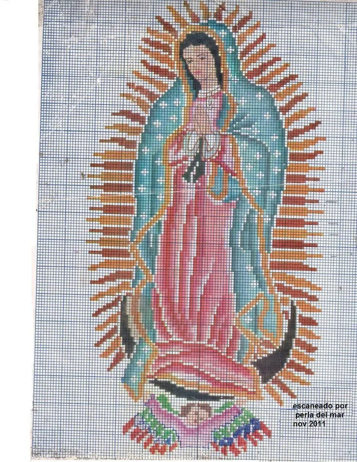 Punto Cruz Gratis Virgen De Guadalupe 1E2 en 2023 | Punto de cruz gratis,  Cuadros punto de cruz, Imagenes punto de cruz