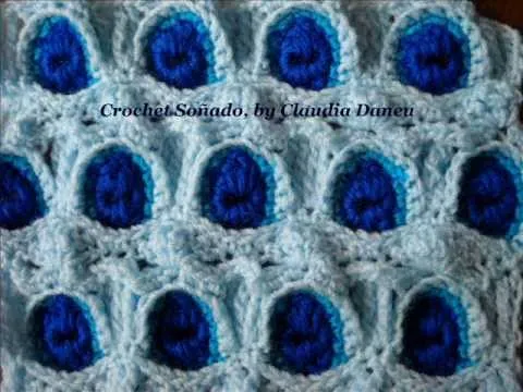 PUNTO PAVO REAL AL CROCHET | Free Crochet Techniques