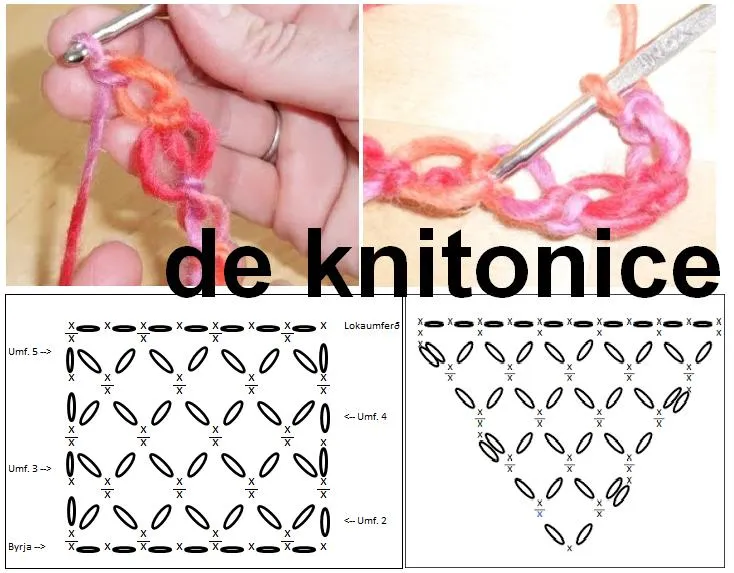 Punto Salomon Tutorial y Patrón Grafico - Patrones Crochet