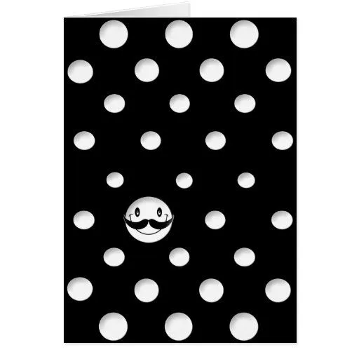 Puntos blancos con una sonrisa blanca linda tarjetón de Zazzle. Puntos blancos con una sonrisa blanca linda tarjetón de Zazzle.