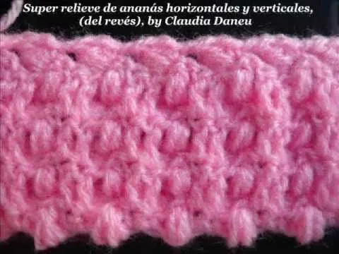Puntos crochet fantasía para ropa de bebé- Stitchery for baby ...