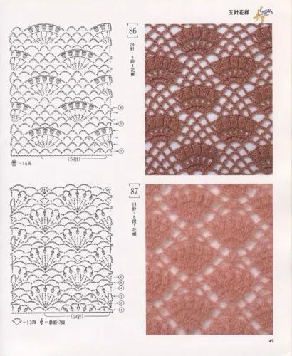 Puntos crochet patrones - Imagui