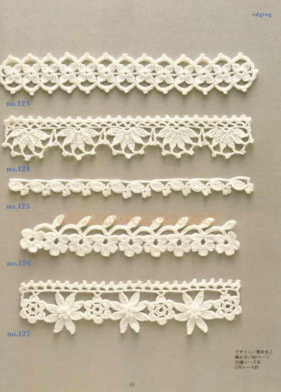 SOLO PUNTOS: Puntillas crochet