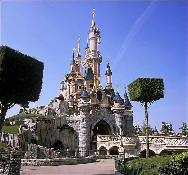 Pupaprinzessin: Vista panorámica del castillo de Disney.