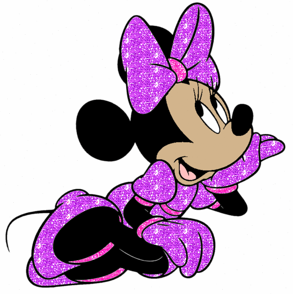 purple gif glitter graphics | Glitter Graphics » Cartoons » Minnie ...