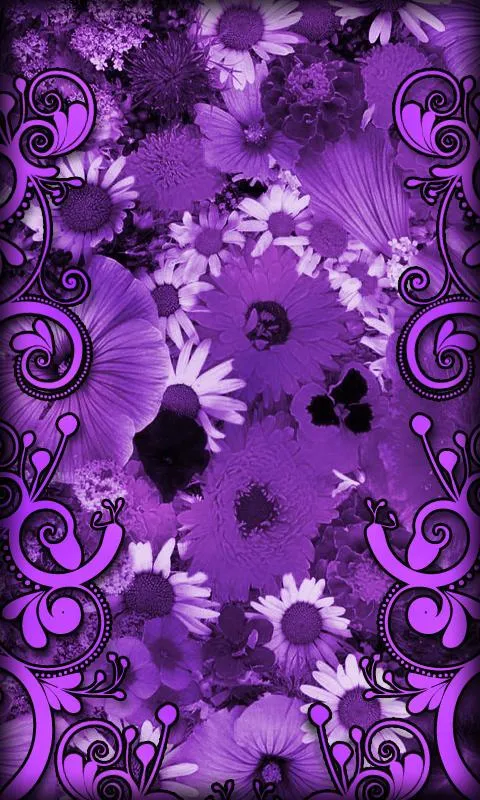 Púrpura Flores Fondo Animado - Aplicaciones Android en Google Play