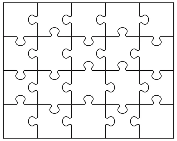 Puzzle blanco — Vector stock © vukam #69619863