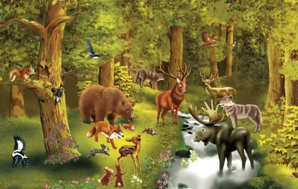 Puzzle Nivel 1: Animales del bosque | Recurso educativo 34313 ...