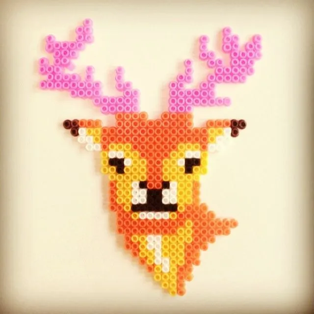 Playing with Pyssla beads. | pyssla pictures | Pinterest | Deer ...