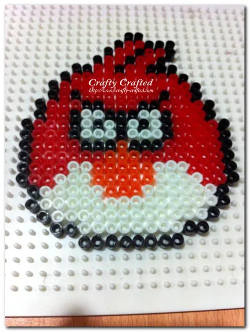 Angry Bird Pyssla bead keychain « Home is where My Heart is…