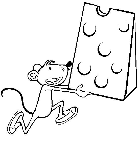 Dibujo de ratones comiendo queso - Imagui