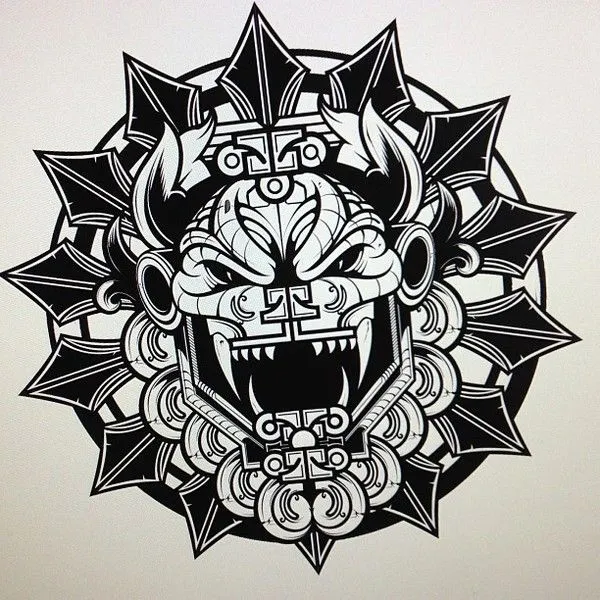 Quetzalcoatl | Tattoo flash art | Pinterest | Jefe, Azteca y ...