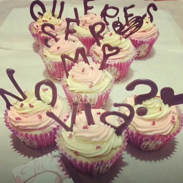 Quieres ser mi novia? | Cupcakes | Pinterest