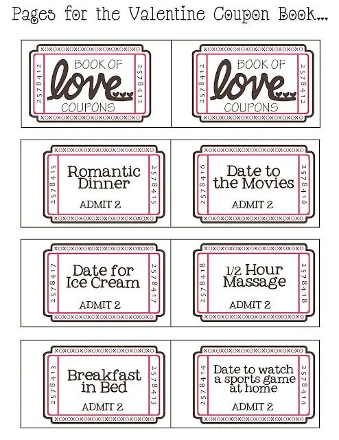 QUIERO UNA BODA PERFECTA: Imprimibles y DIY: Cupones del amor para ... QUIERO UNA BODA PERFECTA: Imprimibles y DIY: Cupones del amor para ...