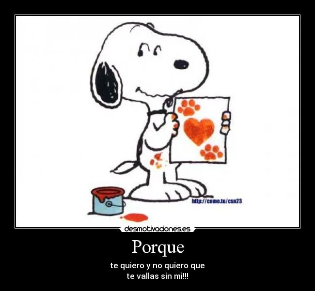Te quiero Snoopy - Imagui