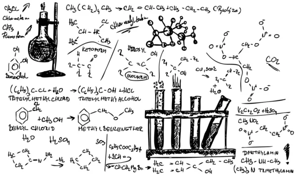 Química orgánica — Vector stock © pavelmidi #3761572