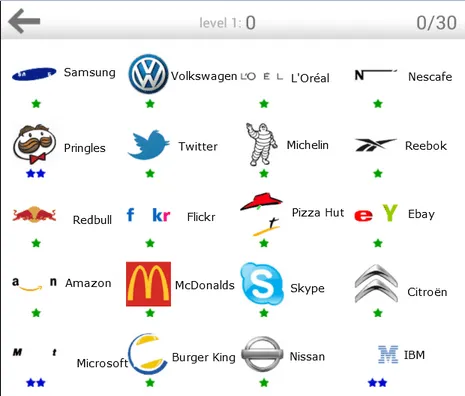 Logos con nombres de marcas del juego logo quiz nivel 3 - Imagui