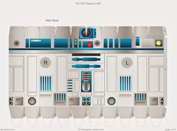Un R2-D2 de papel. ¿Eres fan de Star Wars? Entonces no te pierdas ...