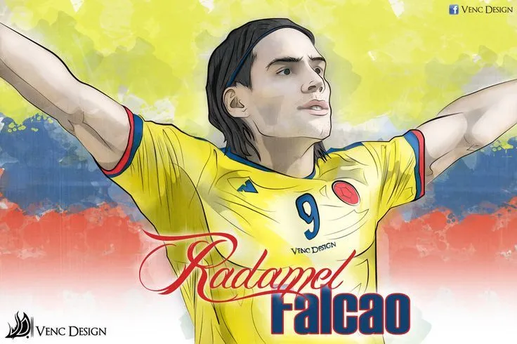 Radamel Falcao seleccion Colombia ilustracion caricatura - Venc ...