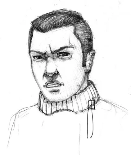 Dibujo de rostro de hombre - Imagui
