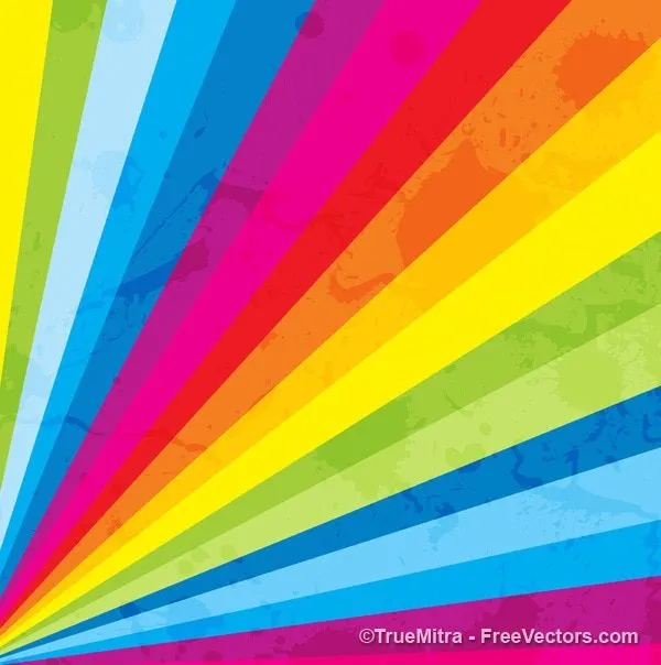 Rainbow tiras multicolor de fondo vector | Descargar Vectores gratis