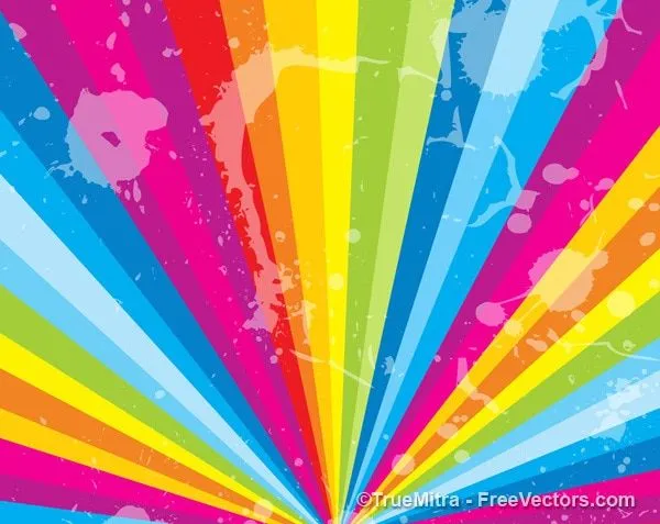 Rainbow tiras multicolor symetric fondo | Descargar Vectores gratis