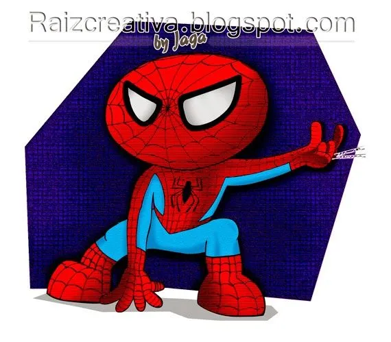 Raiz Creativa: Caricatura Spiderman