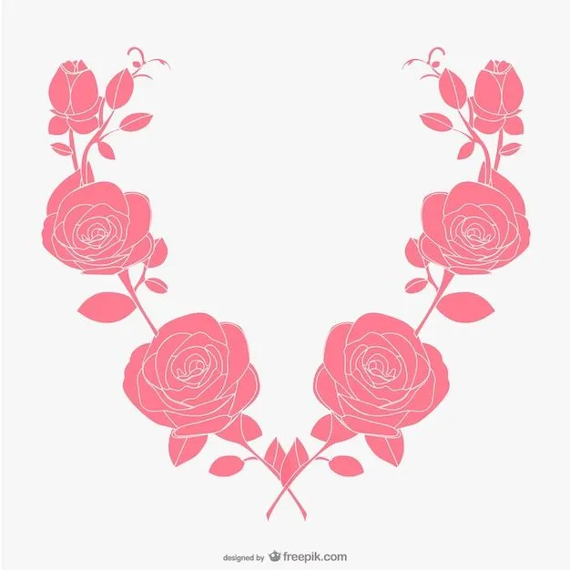 Vector de rosas artísticas | Descargar Vectores gratis