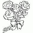 Colorear un ramo de rosas - Dibujos de San Valentín para colorear en ...