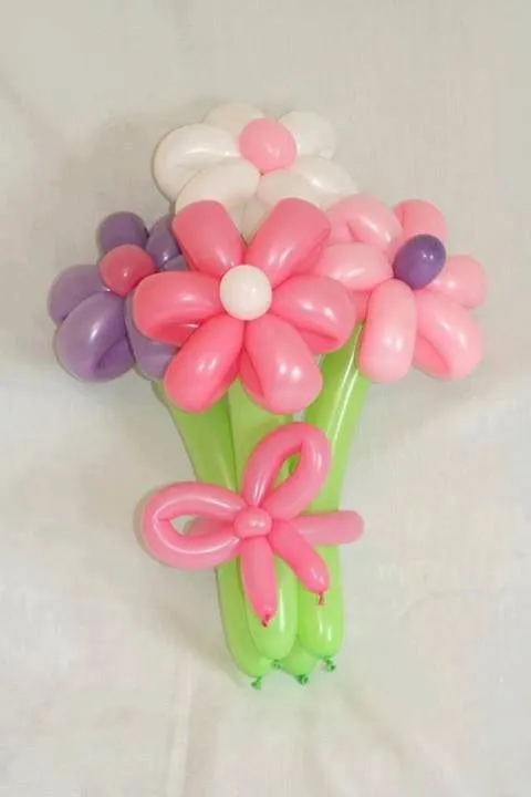 Ramos de flores con globos | Manualidades | Pinterest
