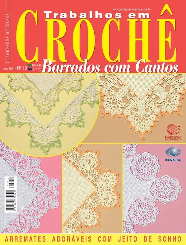 Crochê - BARRADOS COM CANTOS on Pinterest | Ems