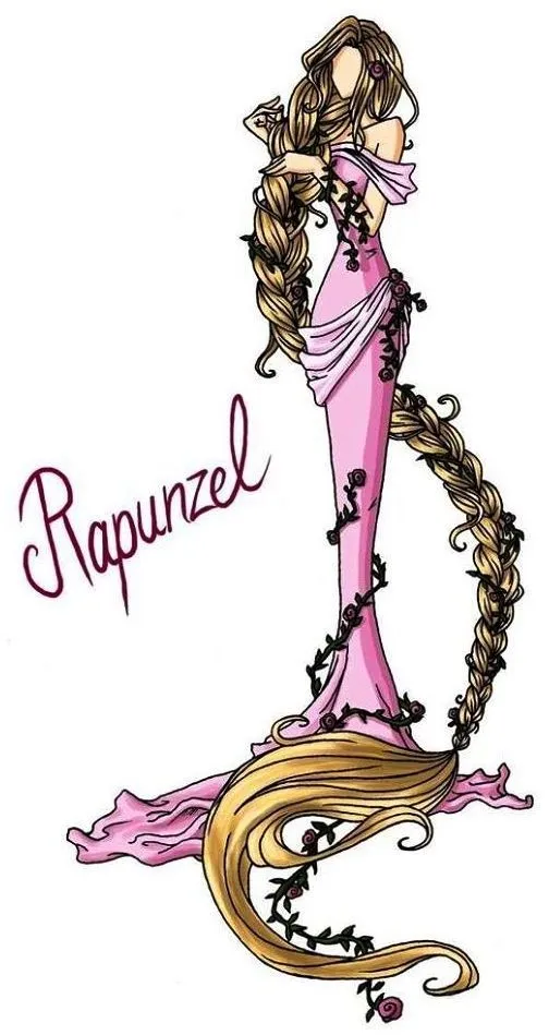 Rapunzel cartoon illustration via www.Facebook.com ...