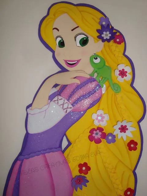 Princesa rapunzel en foami - Imagui