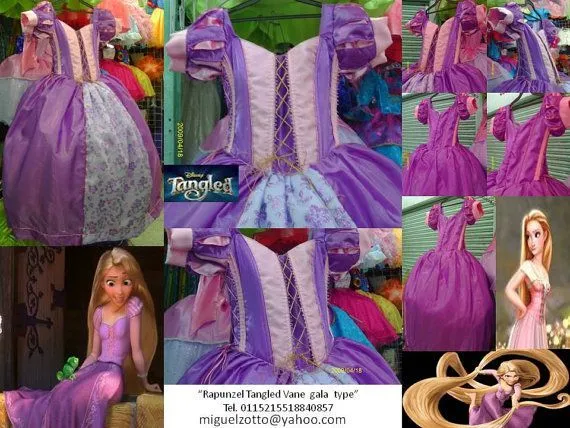 Rapunzel disney princess Tangled girl costume dress outfit cosplay ...