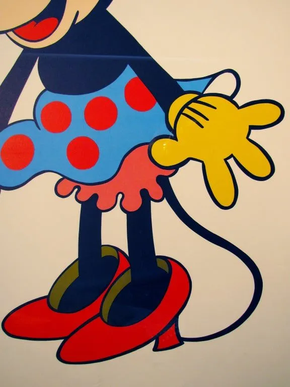 Rare Mickey and Minnie Mouse Framed Posters at 1stdibs