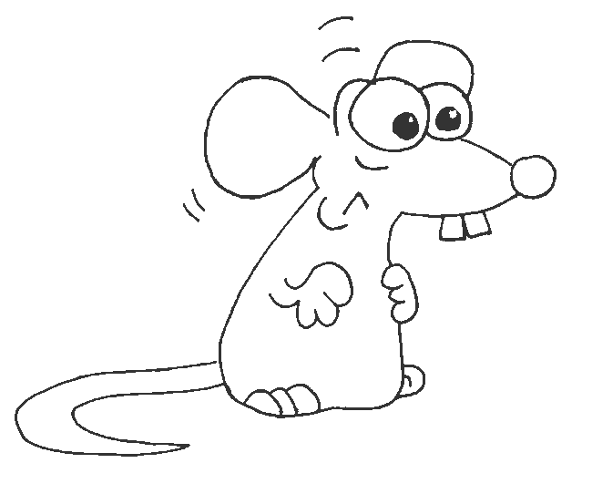Imagen de un ratoncito para colorear - Imagui