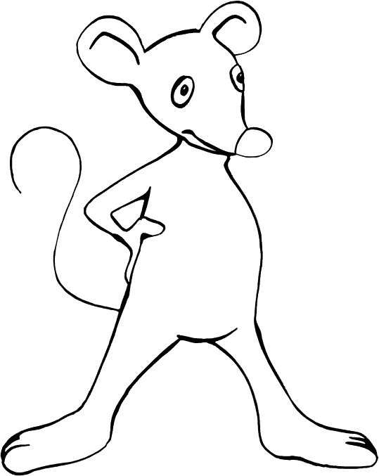 Dibujos para colorear de Ratones, Plantillas para colorear de Ratones