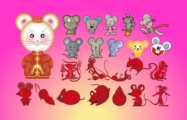ratones dibujos animados | Descargar Vectores gratis