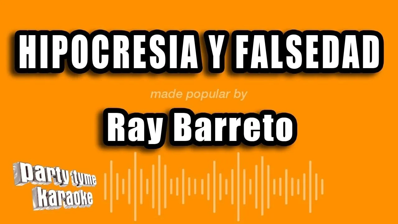 Ray Barreto - Hipocresia Y Falsedad (Versión Karaoke) - YouTube