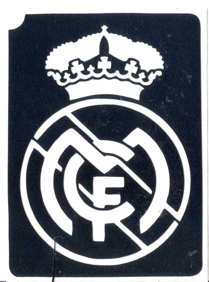 Real Madrid 7,9cm x 5,8cm - X22 - 0290 - Glitter Tattoo Spain ( Nombre  Comercial)